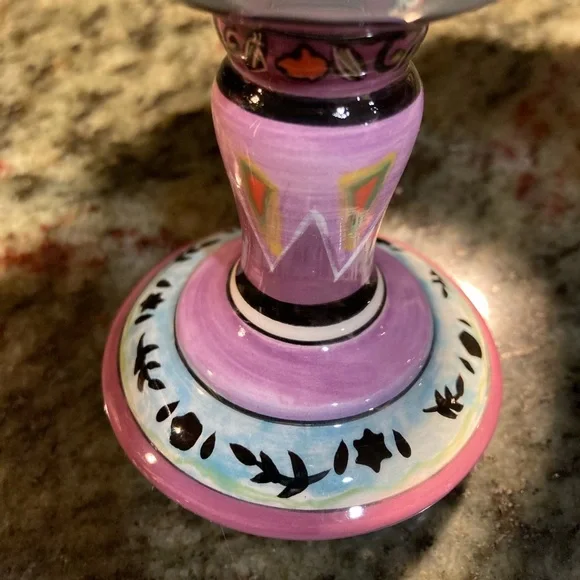 NEW!! beautiful painted ceramic kiddish cup - Picture 5 of 10